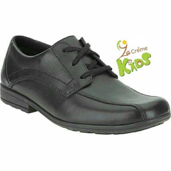 CLARKS BIG BOYS BOOTLEG  SCHOOL SHOE LACE UP .