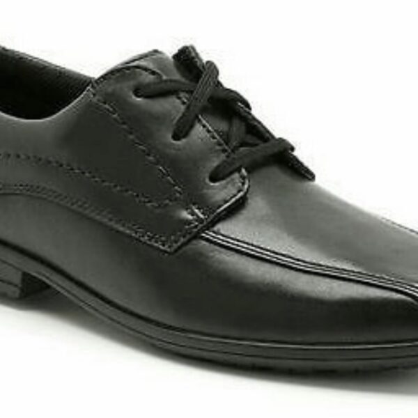 CLARKS BIG BOYS BOOTLEG  SCHOOL SHOE LACE UP .