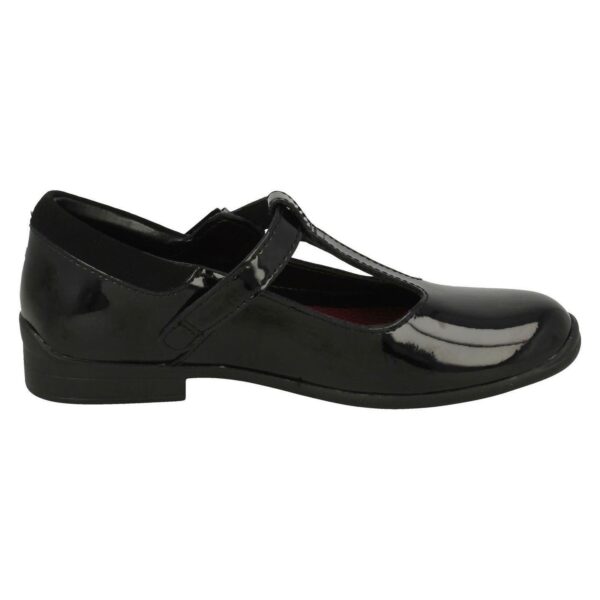CLARKS GIRLS T-BAR SCHOOL SHOES JAMIE SKY